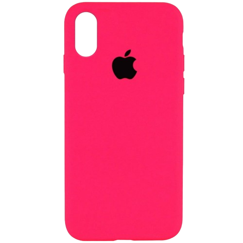Чохол Apple silicone case iPhone XS Max Hot Pink (HC)